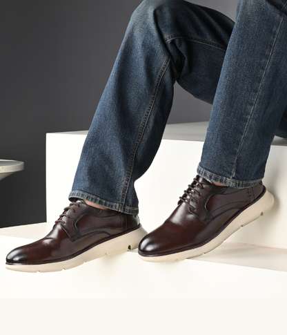NAATU 'Kapps 175' Men's Lace Up Shoes (Brown)