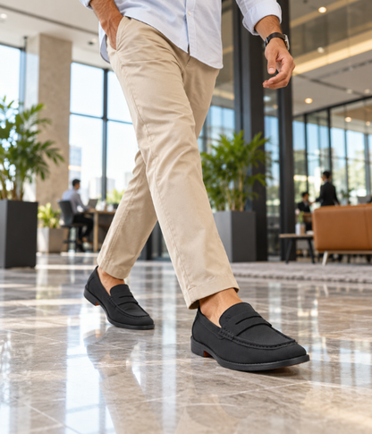 Naatu Premium Penny Loafer || Loafers for men (Black)
