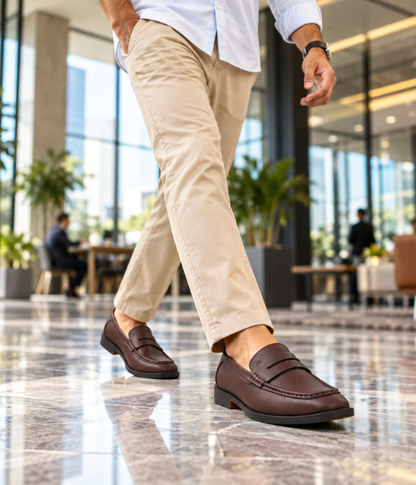 Naatu Premium Penny Loafer || Loafers for men (Brown)