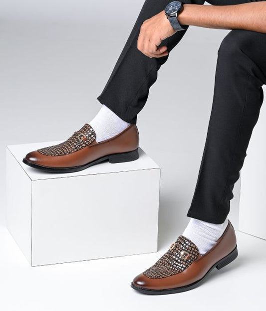 Men's Formal Pull-On Shoes (Tan)