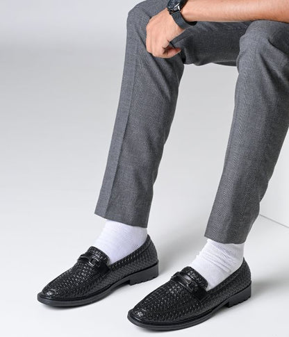 Men's Formal Pull-On Shoes (Black)