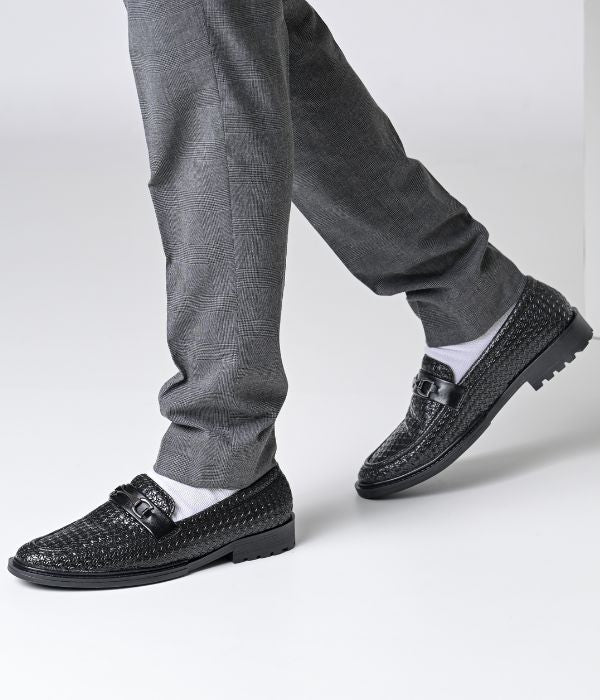 Men's Formal Pull-On Shoes (Black)