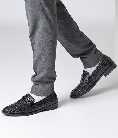 Men's Formal Pull-On Shoes (Black)