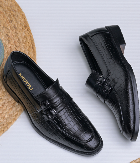 Naatu Slipon Shoes | Stylish Shoes for Men (Black)