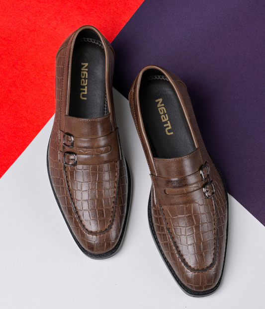 Naatu Slipon Shoes | Stylish Shoes for Men (Tan)