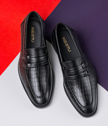 Naatu Slipon Shoes | Stylish Shoes for Men (Black)
