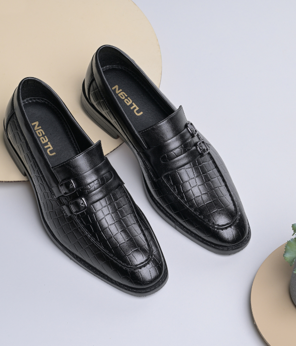 Naatu Slipon Shoes | Stylish Shoes for Men (Black)