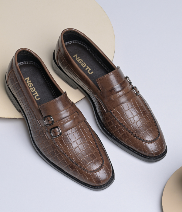 Naatu Slipon Shoes | Stylish Shoes for Men (Tan)