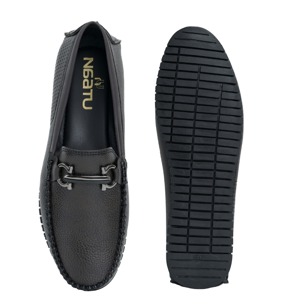 Naatu Men's Loafers | Stylish Loafers for Men (Brown)