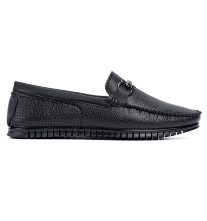 Naatu Men's Loafers | Stylish Loafers for Men (Black)