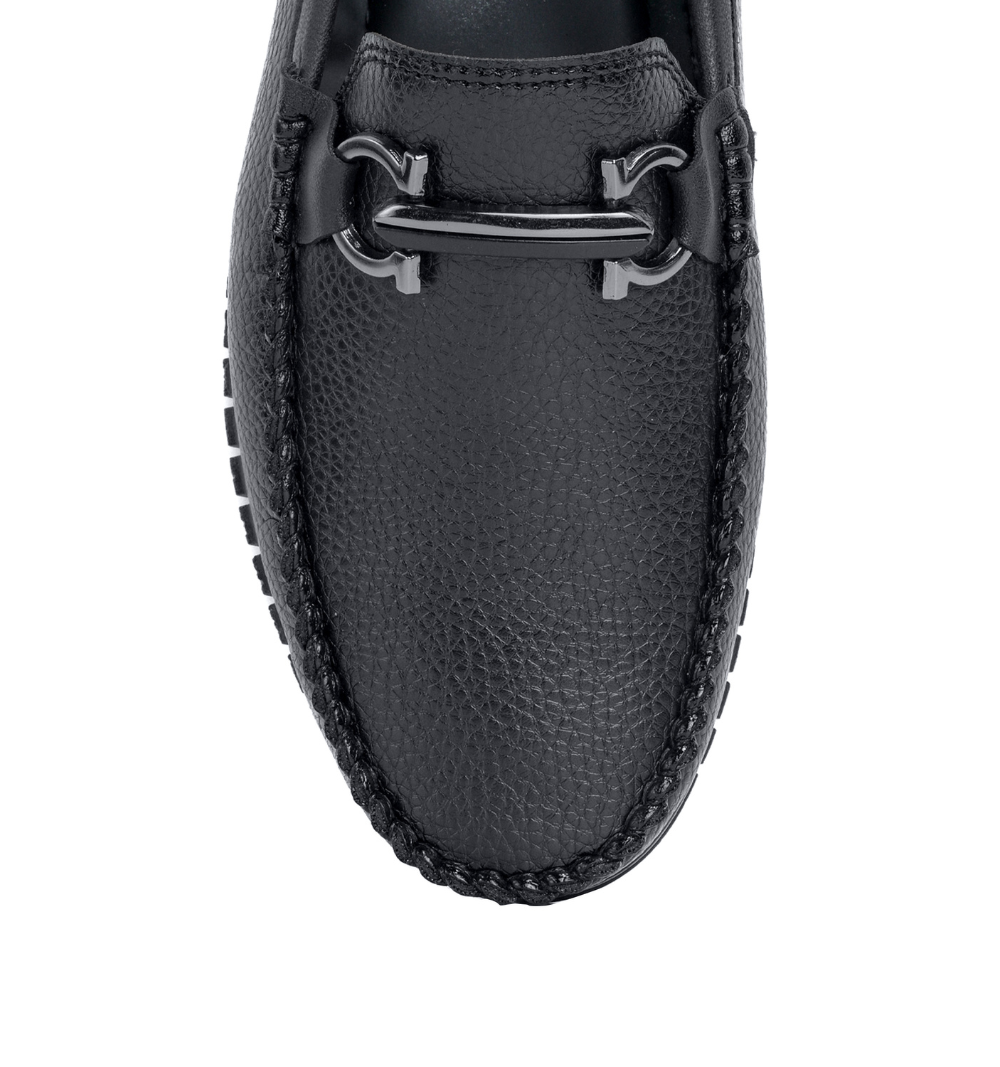 Naatu Men's Loafers | Stylish Loafers for Men (Black)