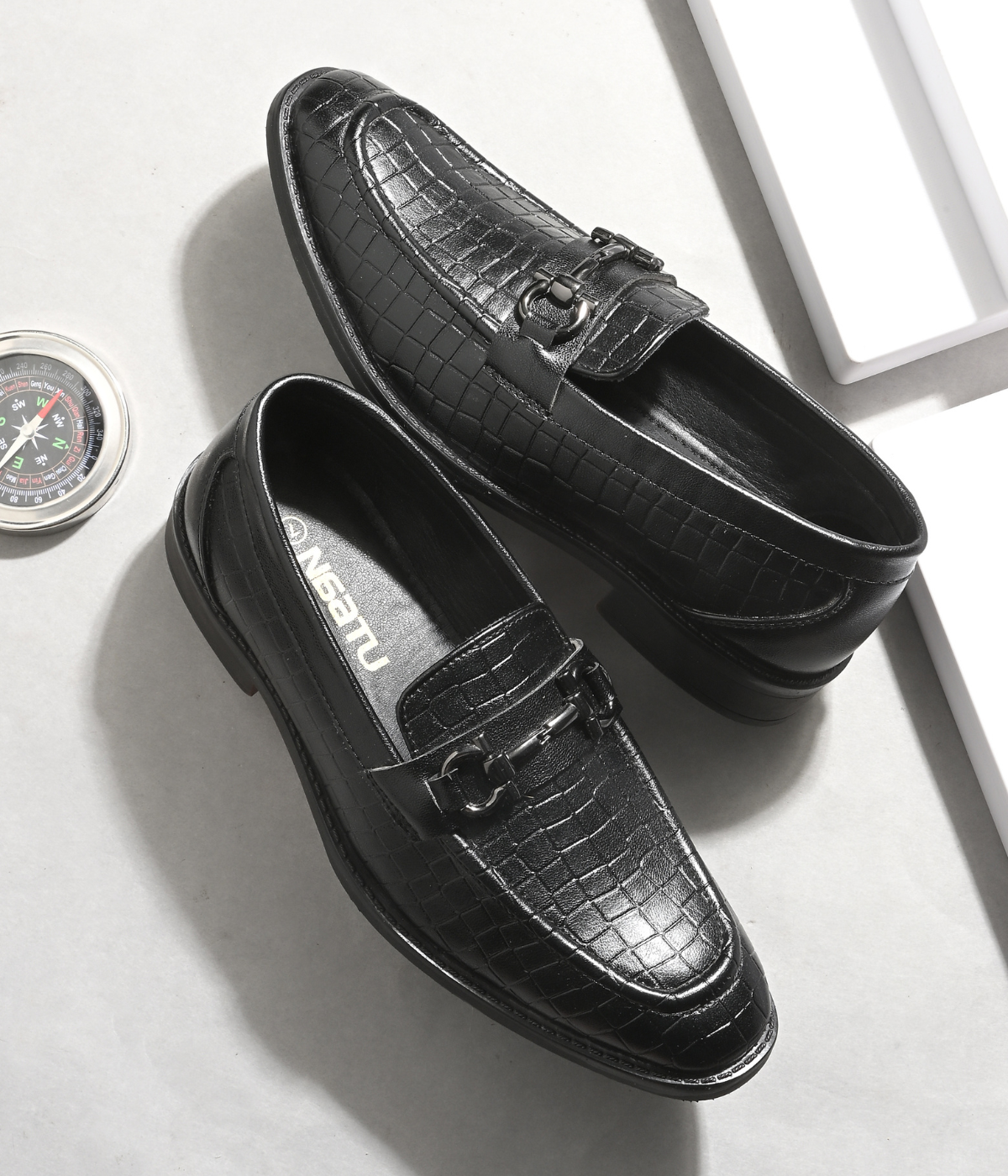 Naatu Slipon Shoes | Stylish Shoes for Men (Black)