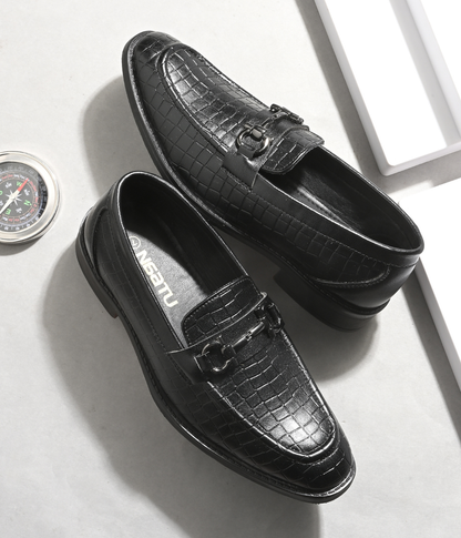 Naatu Slipon Shoes | Stylish Shoes for Men (Black)