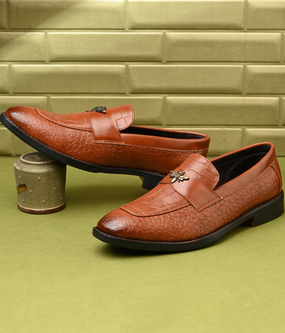 Naatu Slipon Shoes | Stylish Shoes for Men (TAN)