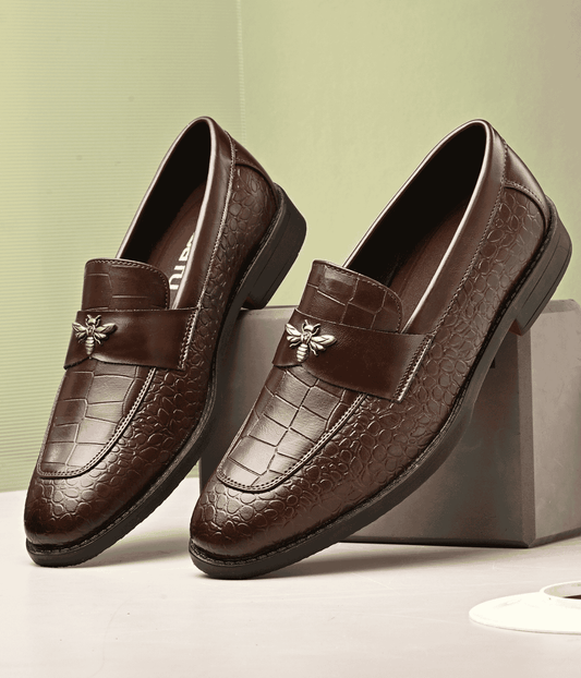 Naatu Slipon Shoes | Stylish Shoes for Men (Brown)