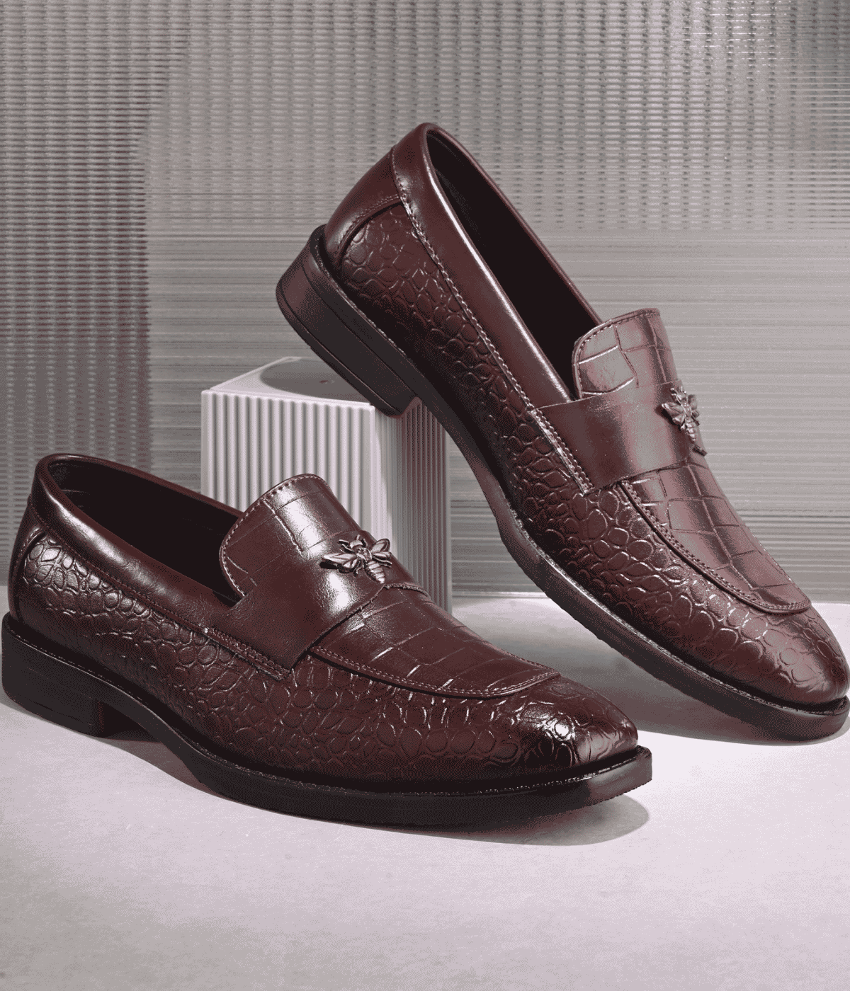 Naatu Slipon Shoes | Stylish Shoes for Men (Brown)