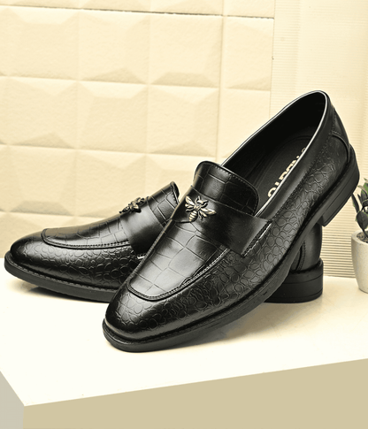 Naatu Slipon Shoes | Stylish Shoes for Men (Black)