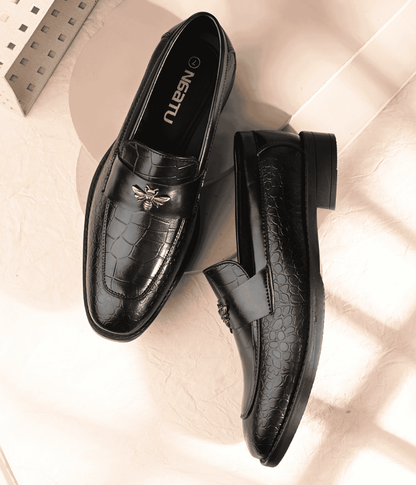 Naatu Slipon Shoes | Stylish Shoes for Men (Black)