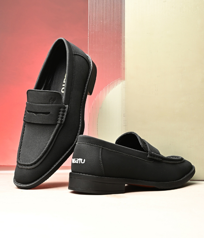Naatu Premium Penny Loafer || Loafers for men (Black)