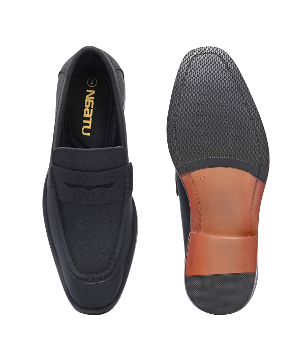 Naatu Premium Penny Loafer || Loafers for men (Black)