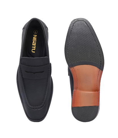 Naatu Premium Penny Loafer || Loafers for men (Black)