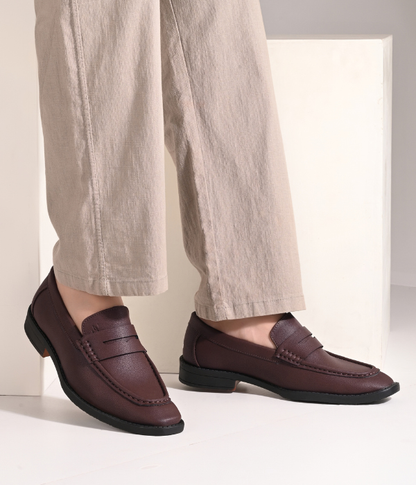 Naatu Premium Penny Loafer || Loafers for men (Brown)