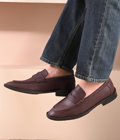 Naatu Premium Penny Loafer || Loafers for men (Brown)