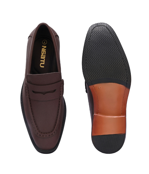 Naatu Premium Penny Loafer || Loafers for men (Brown)