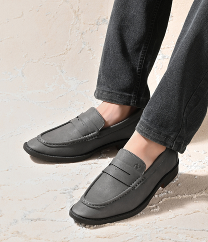 Naatu Premium Penny Loafer || Loafers for men (Grey)