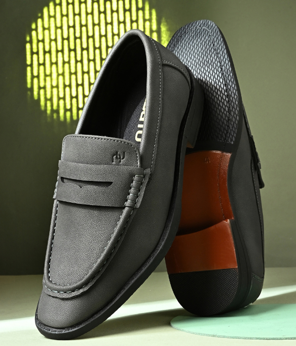 Naatu Premium Penny Loafer || Loafers for men (Grey)