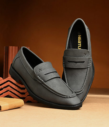Naatu Premium Penny Loafer || Loafers for men (Grey)