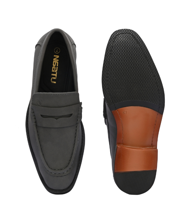 Naatu Premium Penny Loafer || Loafers for men (Grey)