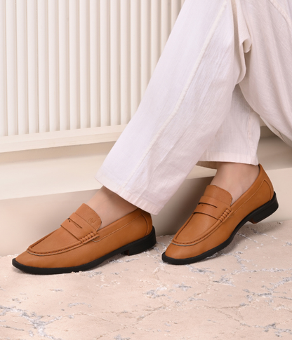 Naatu Premium Penny Loafer || Loafers for men (Tan)
