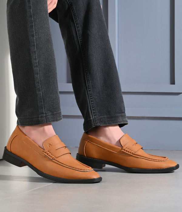 Naatu Premium Penny Loafer || Loafers for men (Tan)