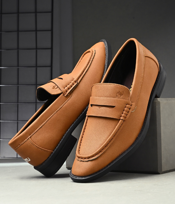 Naatu Premium Penny Loafer || Loafers for men (Tan)