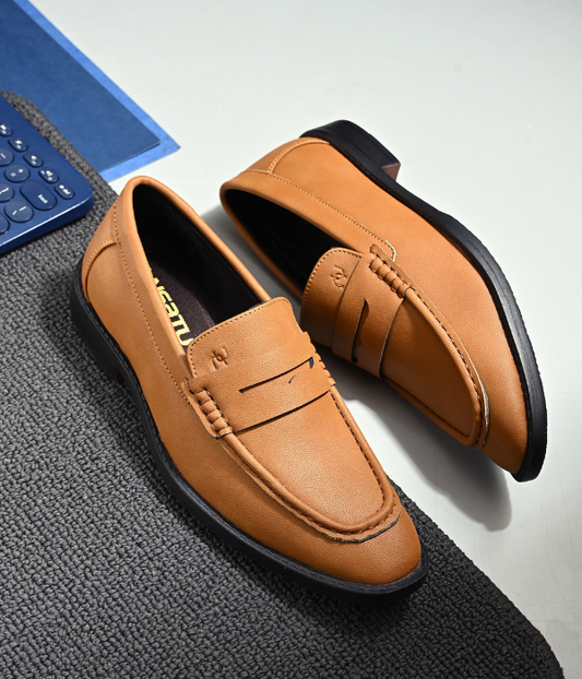 Naatu Premium Penny Loafer || Loafers for men (Tan)