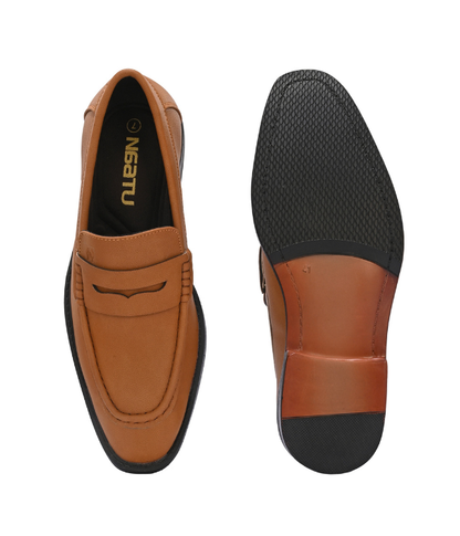 Naatu Premium Penny Loafer || Loafers for men (Tan)