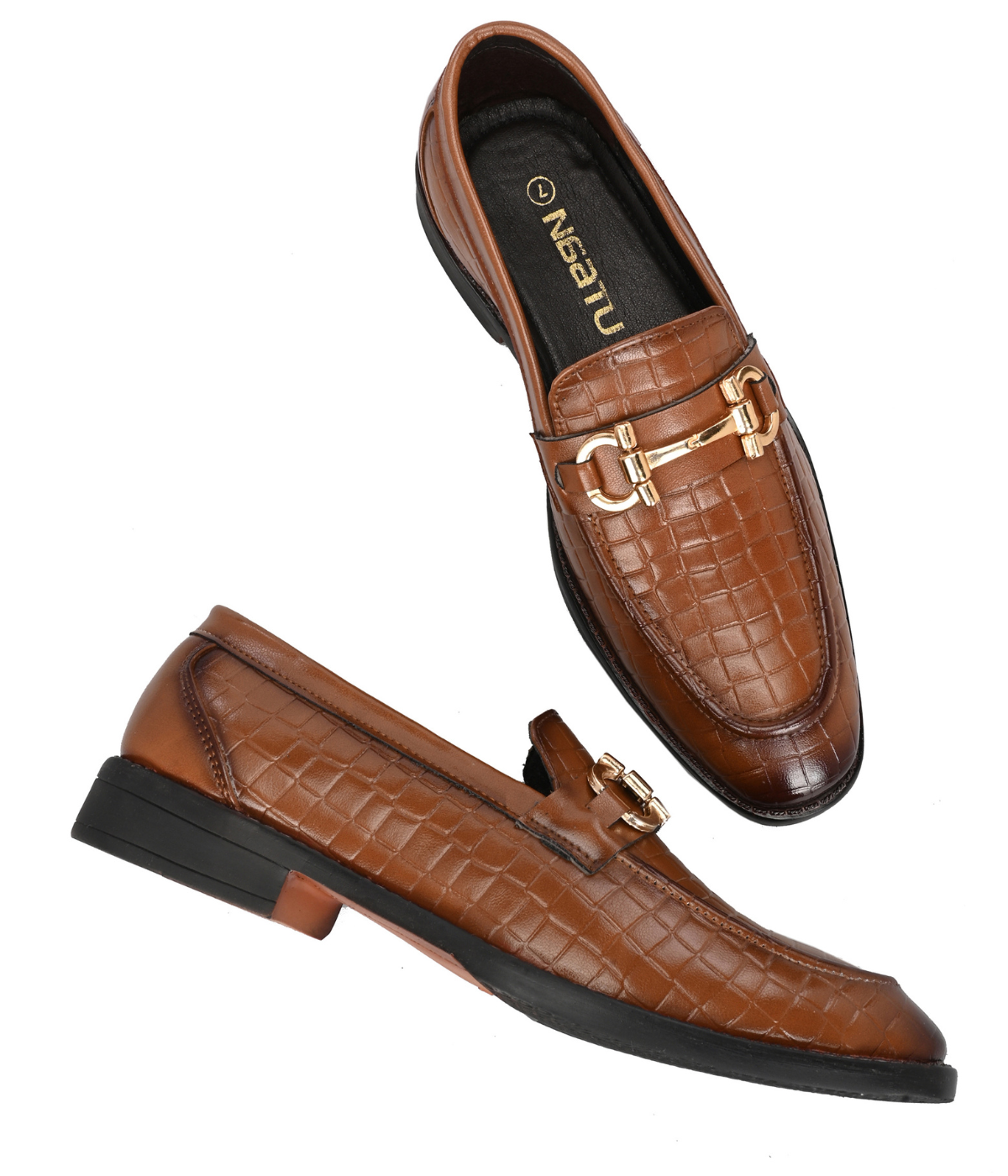 Naatu Slipon Shoes | Stylish Shoes for Men (D-Tan)