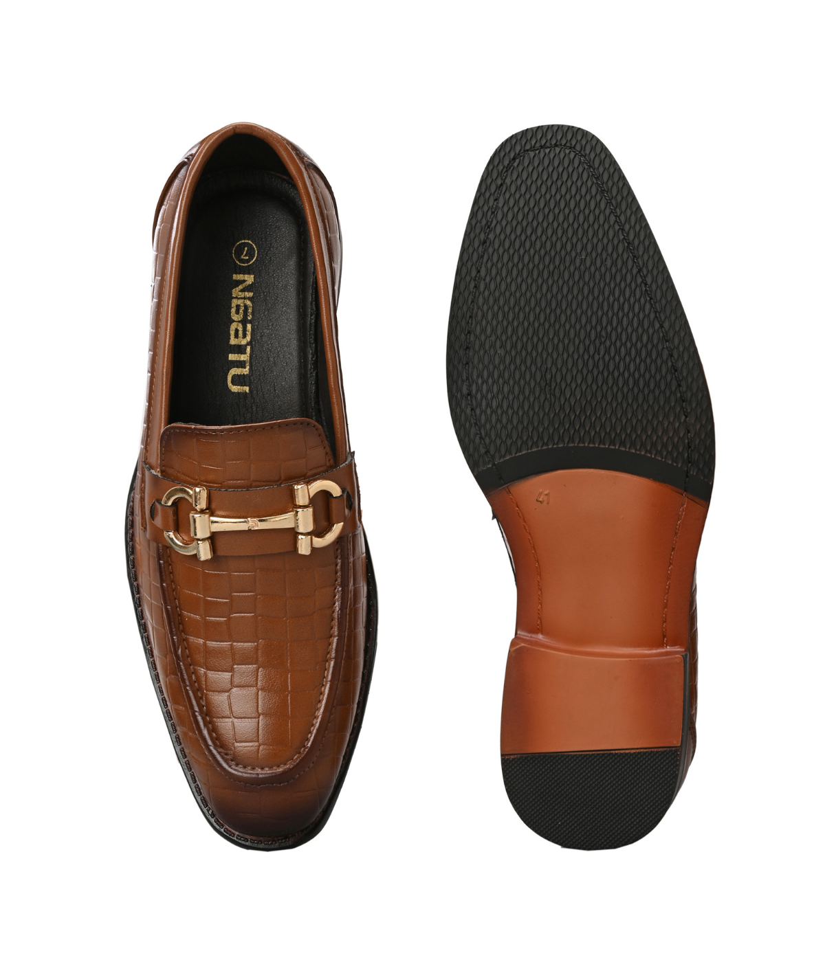 Naatu Slipon Shoes | Stylish Shoes for Men (D-Tan)