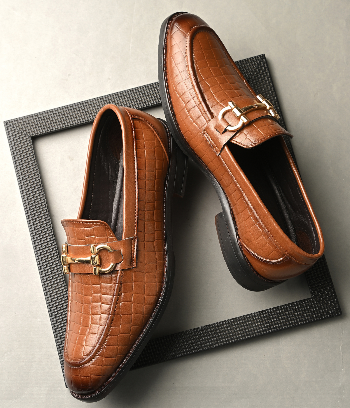 Naatu Slipon Shoes | Stylish Shoes for Men (D-Tan)