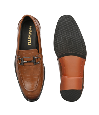 Naatu Slipon Shoes | Stylish Shoes for Men (Tan)
