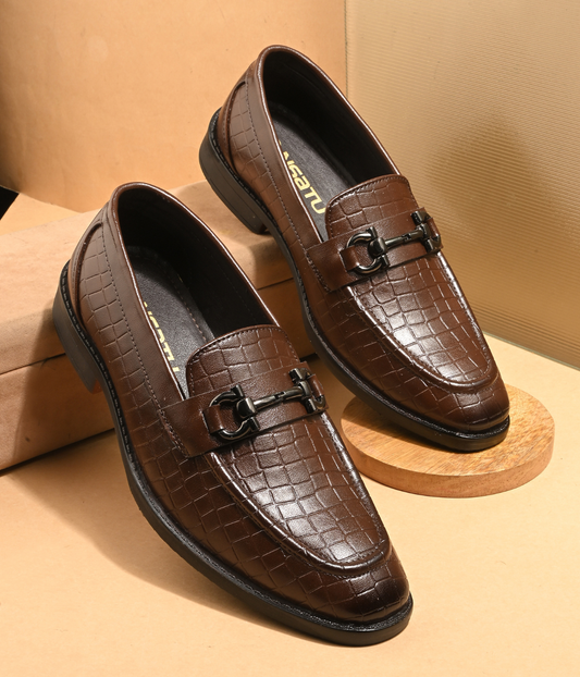Naatu Slipon Shoes | Stylish Shoes for Men (Brown)