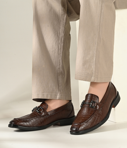Naatu Slipon Shoes | Stylish Shoes for Men (Brown)