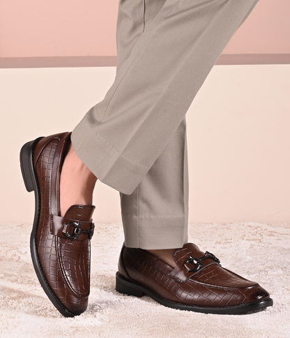 Naatu Slipon Shoes | Stylish Shoes for Men (Brown)