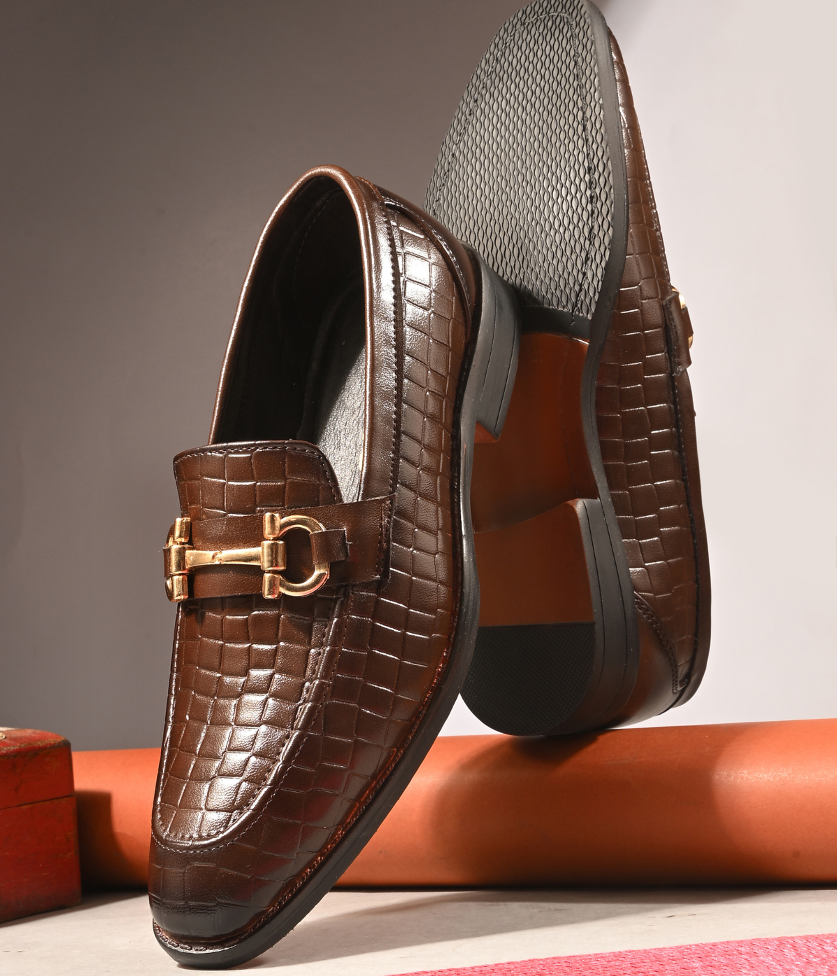 Naatu Slipon Shoes | Stylish Shoes for Men (D-Brown)